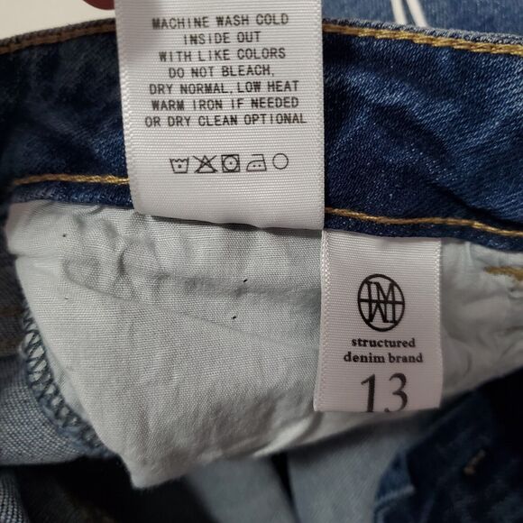 I&M Jeans U.S.A. Juniors 13 Mom Jeans Medium Wash NWT - Picture 12 of 15